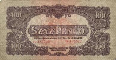 1944. 50P (2x) + 100P (2x) kétféle méret "A Vöröshadsereg Parancsnoksága" T:II,III