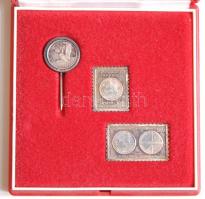 1980. "Szovjet-Magyar közös űrrepülés" Gyűjtemény, közte:
- Ezüst jelvény + 2db klf ÁP Ag ...