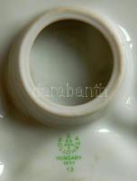 ~1970. "BM Határőrség" Hollóházi porcelán plakett adományozói dísztokban (155mm) T:1