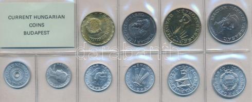 1988. 2f-20Ft 10db klf érmés forgalmi sor fóliatokban T:1