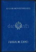 1975. 2f-10Ft 9klf "Magyar Népköztársaság" forgalmi érméi "kalauzkék" műbőrtokba...