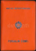 1976. 2f-10Ft 9klf "Magyar Népköztársaság" forgalmi érméi narancssárga műbőrtokban T:1