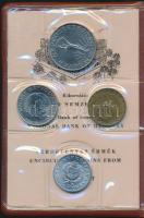 1978. 2f-10Ft 9klf "Magyar Népköztársaság" forgalmi érméi sötétbarna műbőrtokban T:1