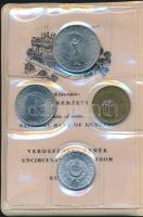 1979. 2f-10Ft 9klf "Magyar Népköztársaság" forgalmi érméi fehér műbőrtokban T:1