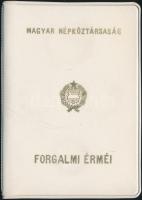 1979. 2f-10Ft 9klf "Magyar Népköztársaság" forgalmi érméi fehér műbőrtokban T:1