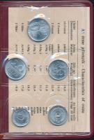 1982. 2f-10Ft 9klf "Magyar Népköztársaság" forgalmi érméi sötétbordó műbőrtokban T:1