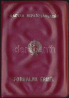 1982. 2f-10Ft 9klf "Magyar Népköztársaság" forgalmi érméi sötétbordó műbőrtokban T:1