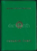 1983. 2f-20Ft 10klf "Magyar Népköztársaság" forgalmi érméi élénkzöld műbőrtokban T:1