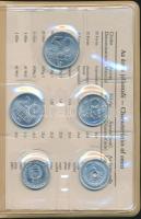 1984. 2f-20Ft 10klf "Magyar Népköztársaság" forgalmi érméi karamel műbőrtokban T:1