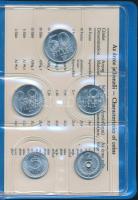 1986. 2f-20Ft 10klf "Magyar Népköztársaság" forgalmi érméi királykék műbőrtokban T:1