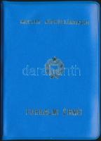 1986. 2f-20Ft 10klf "Magyar Népköztársaság" forgalmi érméi királykék műbőrtokban T:1