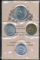 1973. 2f-10Ft 9kklf "Magyar Népköztársaság" forgalmi érméi fekete műbőrtokban T:1