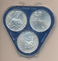 1977. 200Ft Ag 3klf db "Festők II. Mányoki, Rippl-Rónai, Csontváry" sor T:BU sérült MNB to...