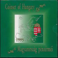 1995. 10f-200Ft 11klf db szettben, (200ft Ag) "Forgalmi pénzeink madár és virágábrái" isme...