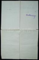 1924 Báró Klebelsberg Kunó által aláírt postaigazgatósági levél