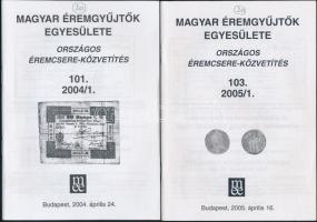 10db különféle numizmatikai folyóirat