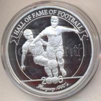 Uganda 2006. 2000Sh Ag "Futball hírességei - Puskás Ferenc" T:PP HUNGARIKA / Uganda 2006. 2000 Shilling Ag "Hall of Fame of football-Hungary 1950" C:PP