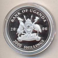 Uganda 2006. 2000Sh Ag "Futball hírességei - Puskás Ferenc" T:PP HUNGARIKA /
Uganda 2006. ...