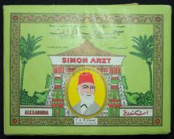 6db régi, brit, egyiptomi, bolgár, ill. görög cigarettás dobozka / 
Vintage cigarette boxes