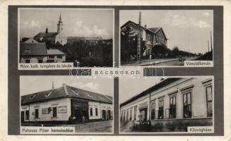 Bácsbokod, vasútállomás, Puhausz Péter kereskedése