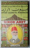 Simon Arzt 50db-os egyiptomi fém cigarettás doboz /  Egyptian cigarette box, 8x13cm