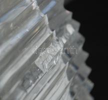 Bohemian ólomkristály likőrös készlet, csiszolt, metszett, jelzett, kiöntőn apró lepattanás, m: 25 c...