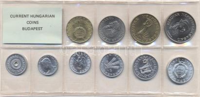1989. 2f-20Ft 10db klf érmés forgalmi sor fóliatokban T:1