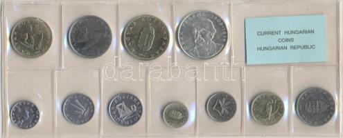 1994. 10f-200Ft 11db klf érmés forgalmi sor fóliatokban (200Ft Ag "Deák") T:1