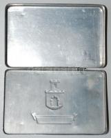 S. Civium de Antiqua Pest régi fém szivarkatartó doboz, 7,5x11cm