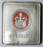 Schuler tollhegyek Overstolz fém cigarettásdobozban /  Nibs in Overstolz cigarette box