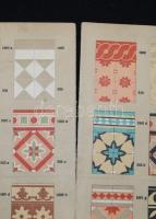 1905 Kismányai (MalaMana) Téglagyár Finomkerámiai részlegének cserépkályha szín és mintakatalógusa, ...