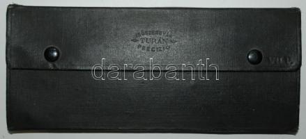 Turán Precízió Írószergyár VII.P. körzőkészlet eredeti tokjában