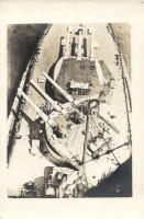 K.u.K. Navy, war ship board, viewed from above