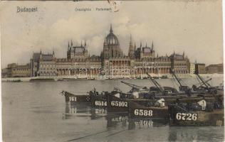 1907 Budapest Parlament hajókkal