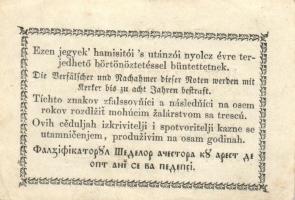 1848-49. Kossuth bankó sor 15Kr + 30Kr + 2Ft + 5Ft (2x) + 10Ft T:II,III,III-,IV