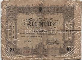 1848-49. Kossuth bankó sor 15Kr + 30Kr + 2Ft + 5Ft (2x) + 10Ft T:II,III,III-,IV