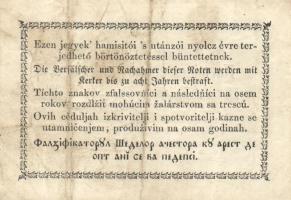 1849. 30Kr "Kincstári utalvány" (2x) csillagos változat is T:III