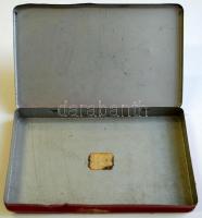 cca 1930 Droste Haarlem Holland "Langues de Chats" fém bonbonos dobozka / 
Chocolate box, ...