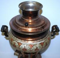 Villanyszamovár (250V) fém teáskannával / 
Electric samovar with tea kettle, 40cm