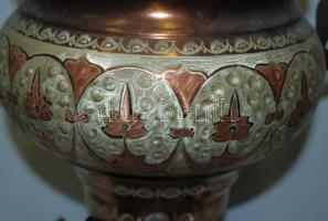 Villanyszamovár (250V) fém teáskannával / 
Electric samovar with tea kettle, 40cm