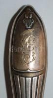 1908-1917 Szószos kanál és tortalapát 875/1000 (84 zolotniki) tisztaságú moszkvai jelzéssel ellátott...