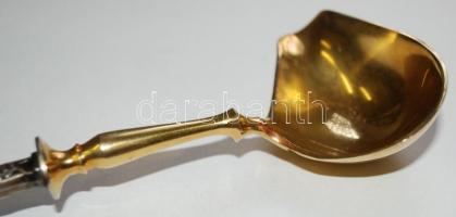 1908-1917 Szószos kanál és tortalapát 875/1000 (84 zolotniki) tisztaságú moszkvai jelzéssel ellátott...