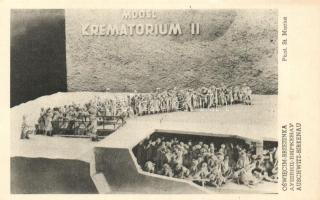 Brzezinka Auschwitz-Birkenau concentration camp, Model of Crematorium section