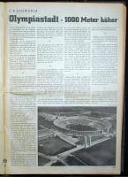 1936 Olympia Zeitung No. 1-30. A berlini olimpia lapja német, angol és francia nyelven, rengeteg fot...