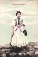 Hungarian folklore, bride in national costume from Szemere