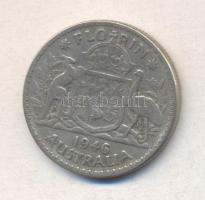 Ausztrália 1946. 1Fl Ag T:3 Australia 1946. 1 Florin Ag C:F