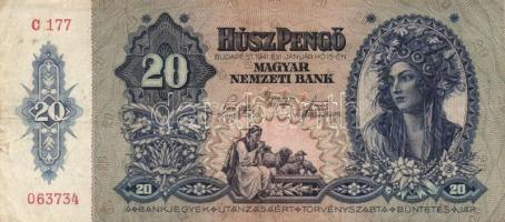 1930-1946. 10P - 500.000AP 9db bankjegy T:II,III