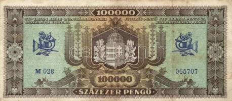 1930-1946. 10P - 500.000AP 9db bankjegy T:II,III