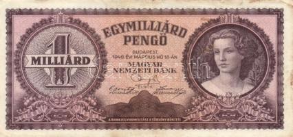 1930-1946. 10P - 500.000AP 9db bankjegy T:II,III