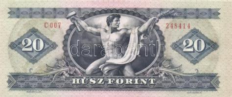 1975. 20Ft (2x) egymás utáni sorszámmal T:I
